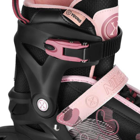 Rolki rekreacyjne NILS EXTREME NA13808 Cosmo różowy /czarny