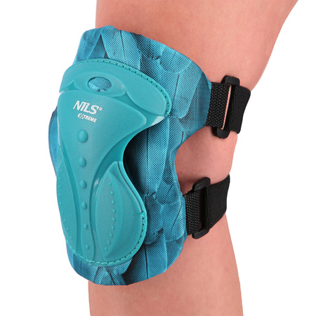 Ochraniacze na rolki, deskorolkę, hulajnogę NILS EXTREME H727 zielone