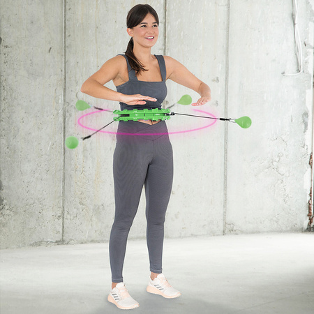 Hula hop z obciążnikiem HMS HHW01 zielony