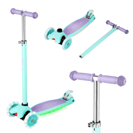 Hulajnoga dziecięca NILS FUN HLB1310 LED fioletowy