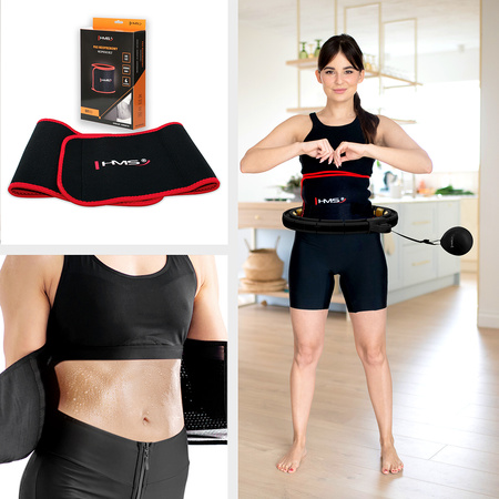 Hula hop z licznikiem HMS HHM13 NEW czarny / złoty