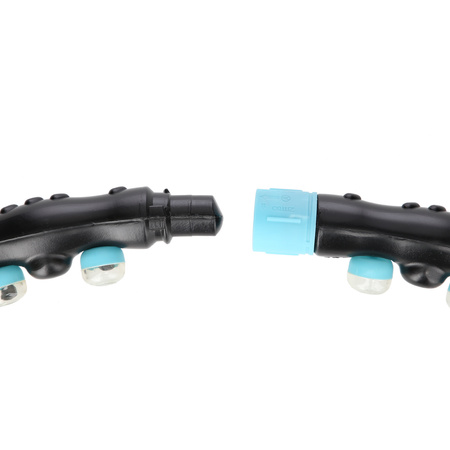 Hula hop masujący z magnesami HMS HHP006 98cm czarny / niebieski