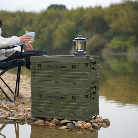 Składana skrzynia kempingowa z pokrywą NILS CAMP NCB4001 32 L