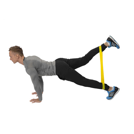 Guma do ćwiczeń HMS GU04 600 x 50 mm żółta