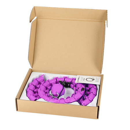 Hula hop z wypustkami i obciążnikiem HMS HHW12 fioletowy