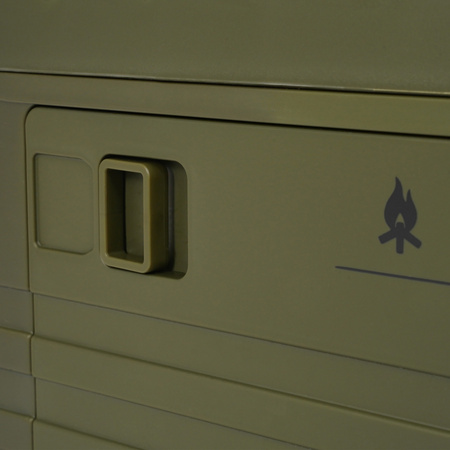 Składana skrzynia kempingowa z pokrywą NILS CAMP NCB4003 50L zielona