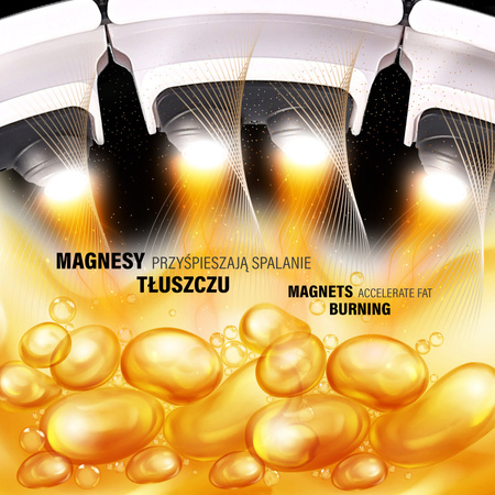 Hula hop z magnesami, obciążnikiem i licznikiem HMS HHM16 biało - czarny