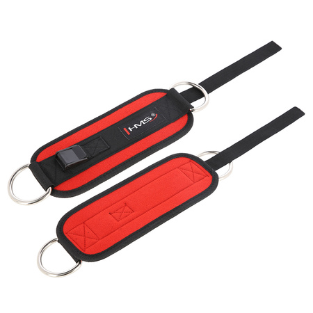 Opaski treningowe na kostkę do wyciągu HMS OPX02 czerwone