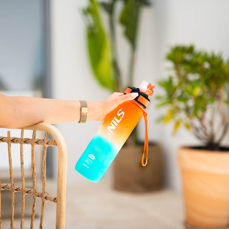 Butelka tritanowa NILS CAMP NCD68 pomarańczowo - niebieska