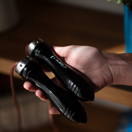 Skakanka skóra HMS SK43 czarna