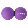 Podwójna piłka do masażu HMS BLC02 fioletowa