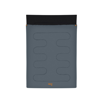 Śpiwór podwójny NILS CAMP NC2001 antracyt-pomarańczowy