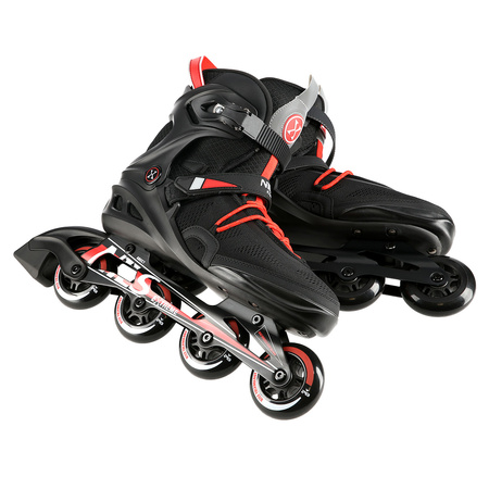 Rolki slalomowe NILS EXTREME NA14124 czarny / czerwony