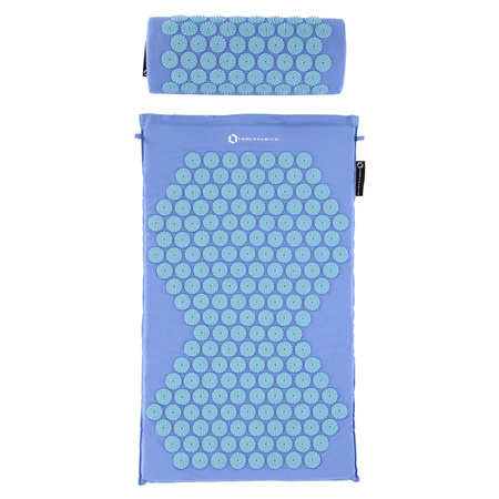 Zestaw mata do akupresury HMS PREMIUM AKM03 niebieski