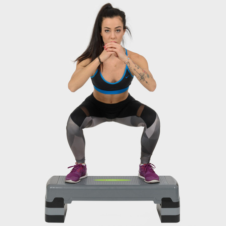 Step do aerobiku HMS AS005 szaro - czarny