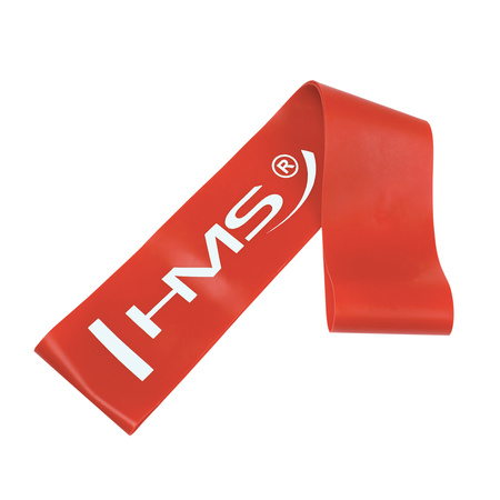 Guma do ćwiczeń HMS GU04 600 x 50 mm czerwona