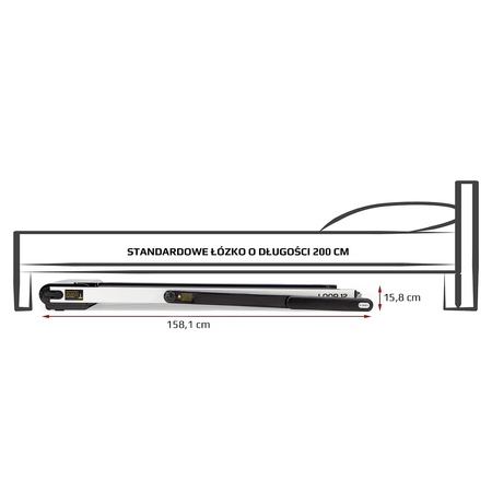 Bieżnia elektryczna HMS LOOP12 black