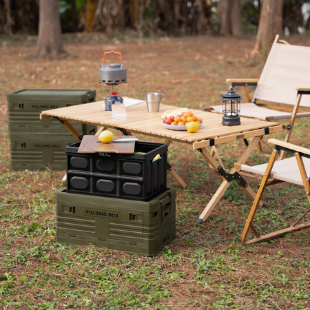 Składana skrzynia kempingowa z funkcją stołu 2w1 NILS CAMP NCB4005 20L