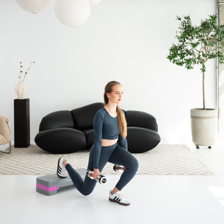 Step do aerobiku HMS AS003 szaro - różowy