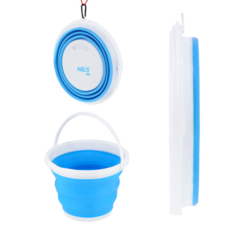 Wiadro składane NILS CAMP NC1731 10 L niebieskie