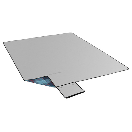 Koc piknikowy w kratkę NILS CAMP NC8002 250 x 200 cm niebieski