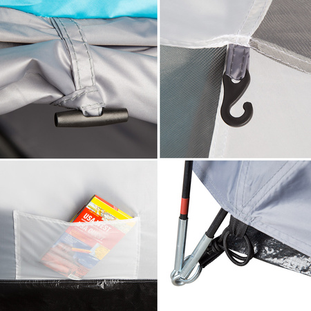 Namiot kempingowy NILS CAMP NC6013 szary rocker 3 - osobowy