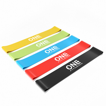 Zestaw gum do ćwiczeń ONE FITNESS PBF SET05 Slim 550 x 45 mm Mix