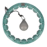 Hula hop z obciążnikiem i licznikiem HMS FH03 green