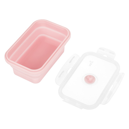 Pojemnik/lunch box składany NILS CAMP NC4105 500 ml różowy