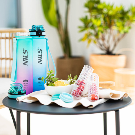 Butelka tritanowa NILS CAMP NCD04 950 ml niebieska