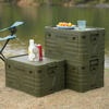 Składana skrzynia kempingowa z pokrywą NILS CAMP NCB4004 50L zielona