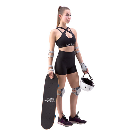 Zestaw ochraniaczy NILS EXTREME H704 szary