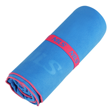 Ręcznik z mikrofibry NILS NCR13 200 x 90 cm niebieski