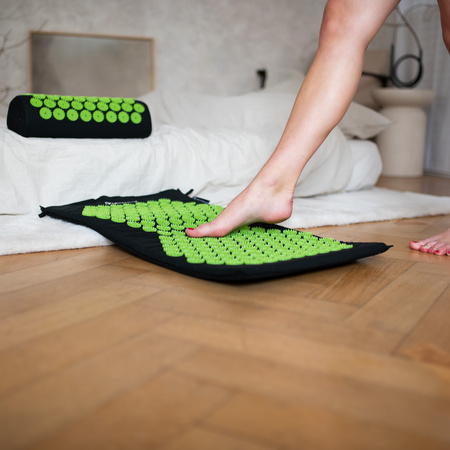 Zestaw mata do akupresury HMS PREMIUM AKM03 czarny