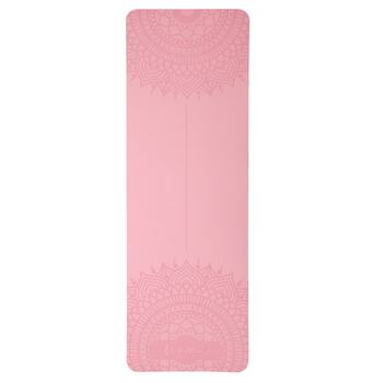 Mata do ćwieczeń i jogi TPE HMS YM10 jasnoróżowa