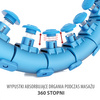 Hula hop z wypustkami, obciążnikiemi pasem HMS HHW01 blue
