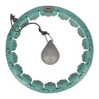 Hula hop z obciążnikiem i licznikiem HMS FH03 green