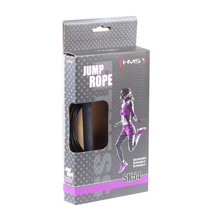 Skakanka szybka HMS SK54 czarna / srebrna