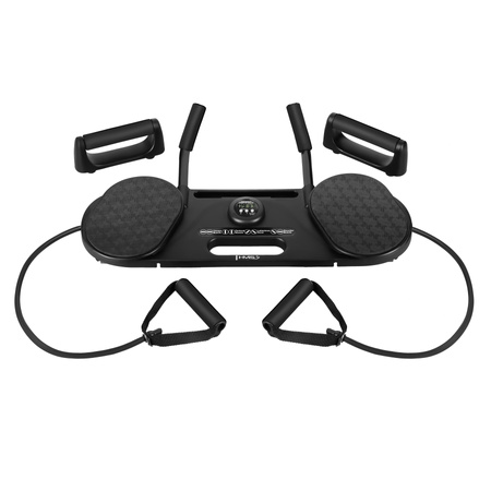 Deska do ćwiczeń mięśni brzucha i pompek z linkami 3w1 HMS DBP02 czarna