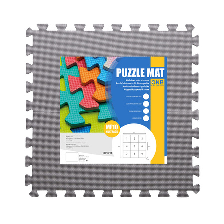 Mata puzzle ONE FITNESS MP10 MULTIPACK 10 mm niebiesko - szara