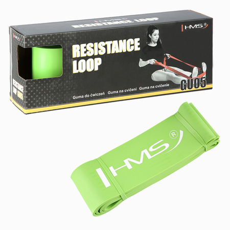 Guma do ćwiczeń HMS GU05 2080 x 83 mm limonkowa