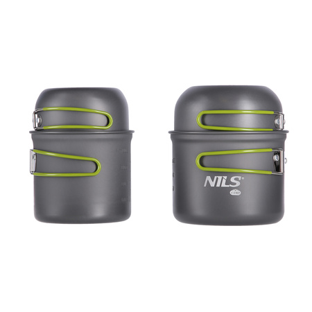 Zestaw naczyń turystycznych XL NILS CAMP NC1767 szary