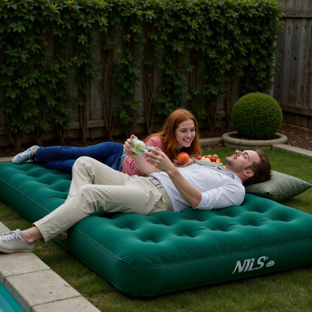 Materac turystyczny dmuchany NILS CAMP NC2801 191 x 73 x 22 mm zielony