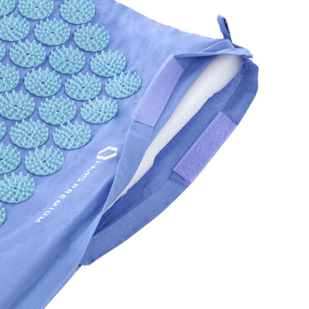 Zestaw mata do akupresury HMS PREMIUM AKM03 niebieski