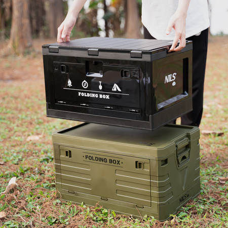 Składana skrzynia kempingowa z funkcją stołu 2w1 NILS CAMP NCB4006 50L