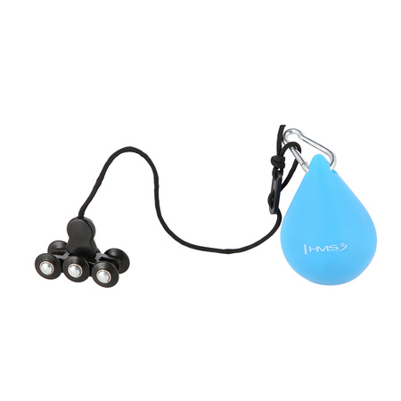 Hula hop z wypustkami, obciążnikiemi pasem HMS HHW01 blue