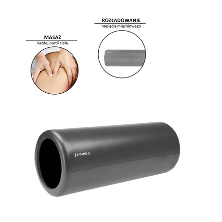 Wałek / roller fitness HMS FS111 33 cm grafitowy