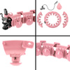 Hula hop z wypustkami, obciążnikiem i pasem HMS HHW01 pink