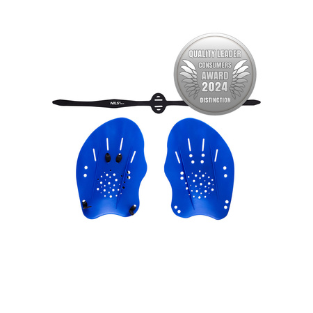 Wiosełka do pływania na ręce NILS AQUA NQAP10 niebieskie