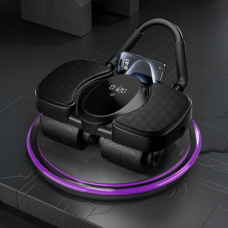 Automatyczne koło do ćwiczeń mięśni brzucha z podparciem i wyświetlaczem HMS KA40